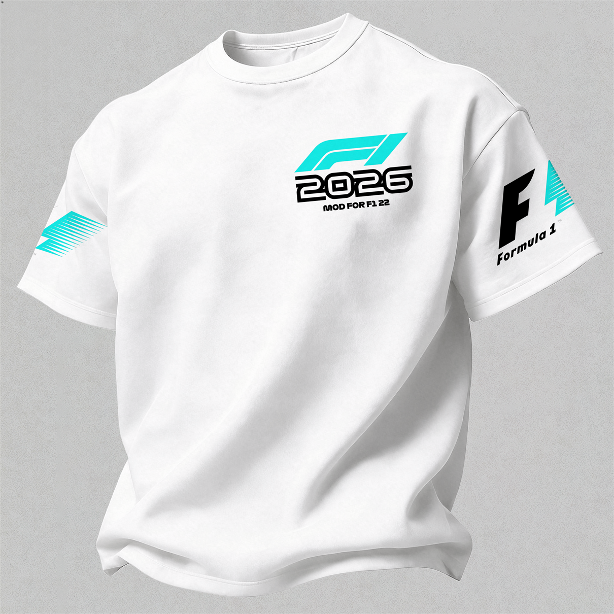 F1 2026 Calendar Printed Oversized Unisex T-shirt Image - 6