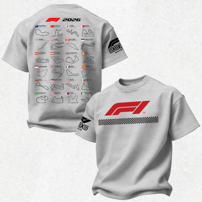 2026 F1 World Championship Printed Oversized Unisex T-shirt Image - 7