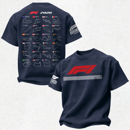 2026 F1 World Championship Printed Oversized Unisex T-shirt Image - 25