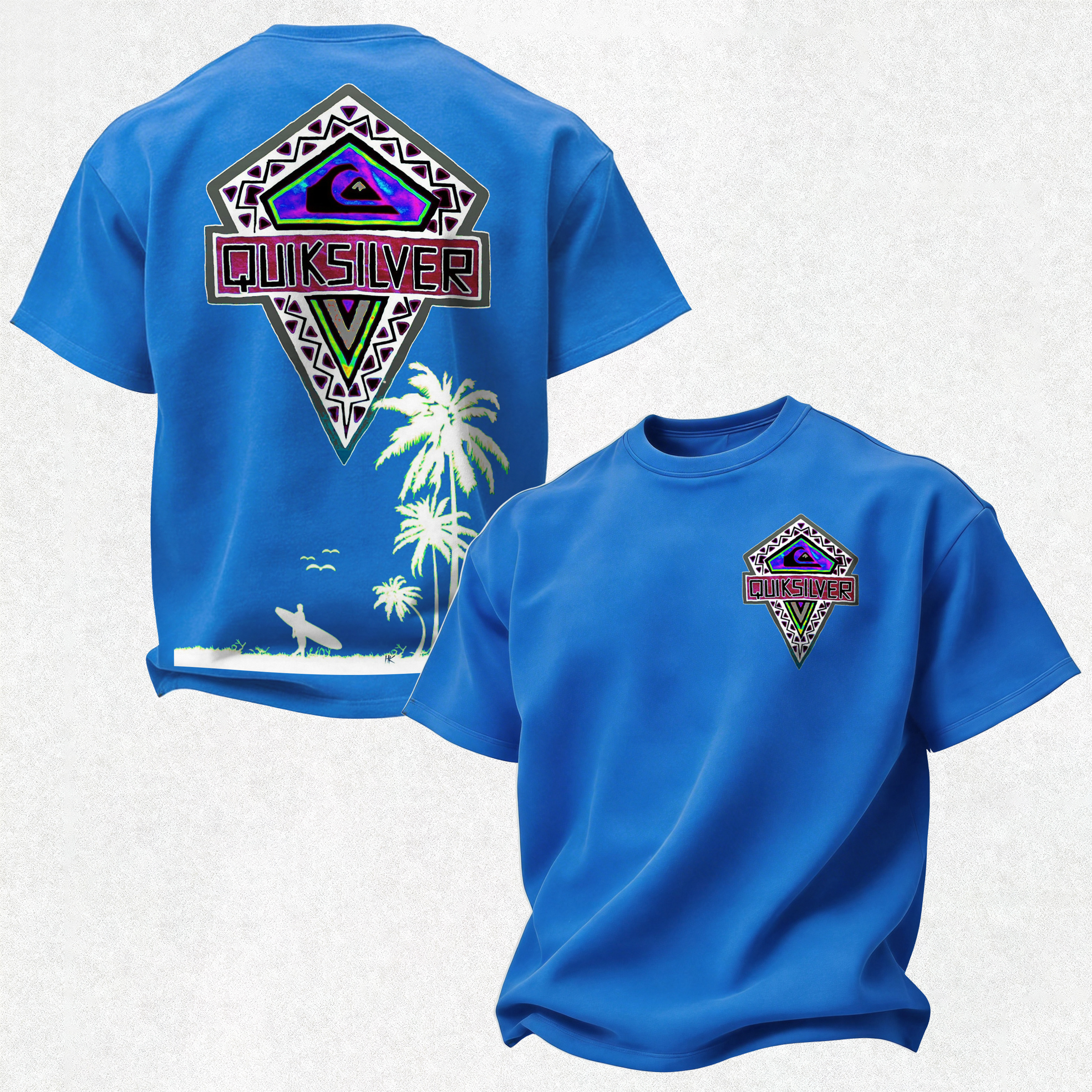 Quicksilver Printed Oversized Unisex T-shirt