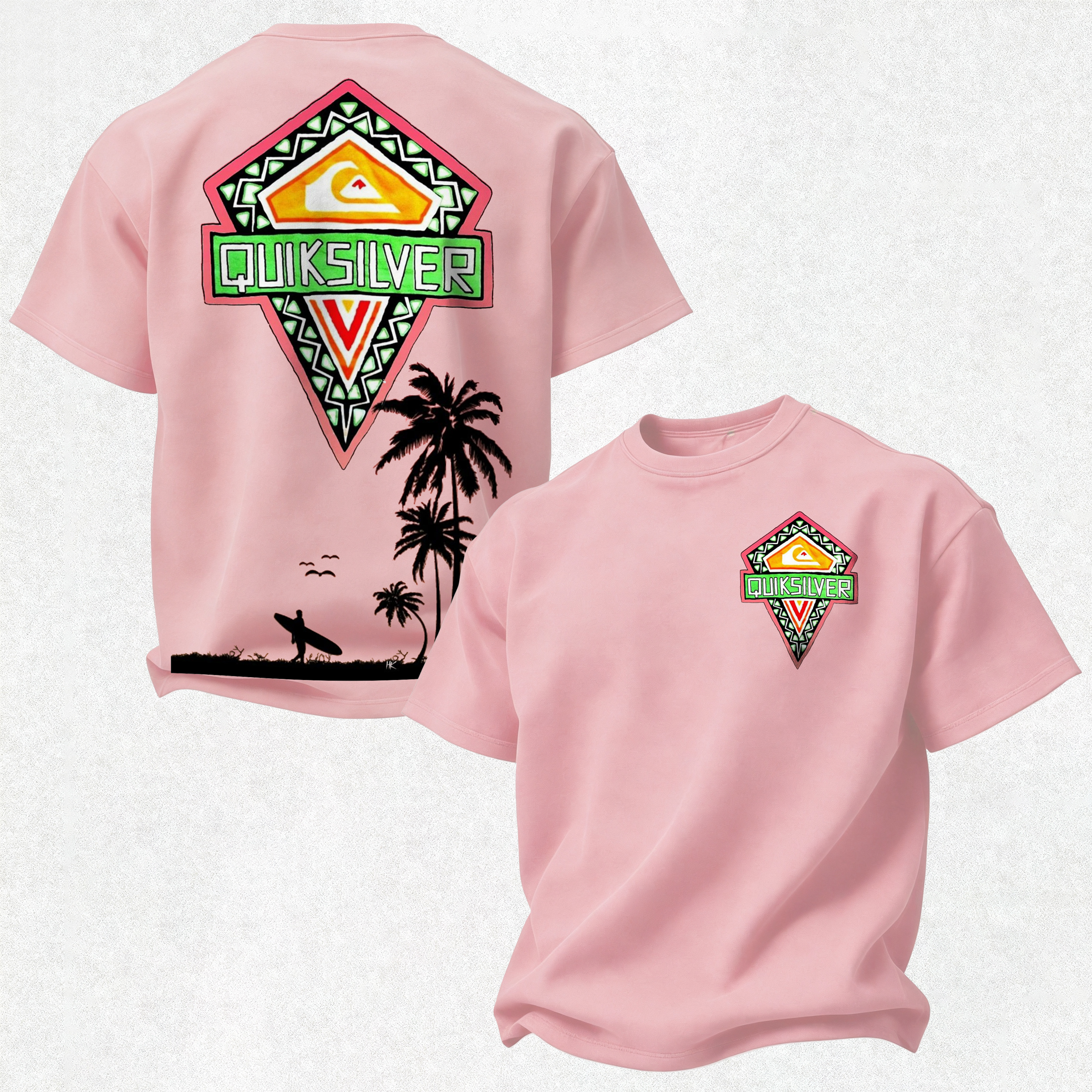 Quicksilver Printed Oversized Unisex T-shirt