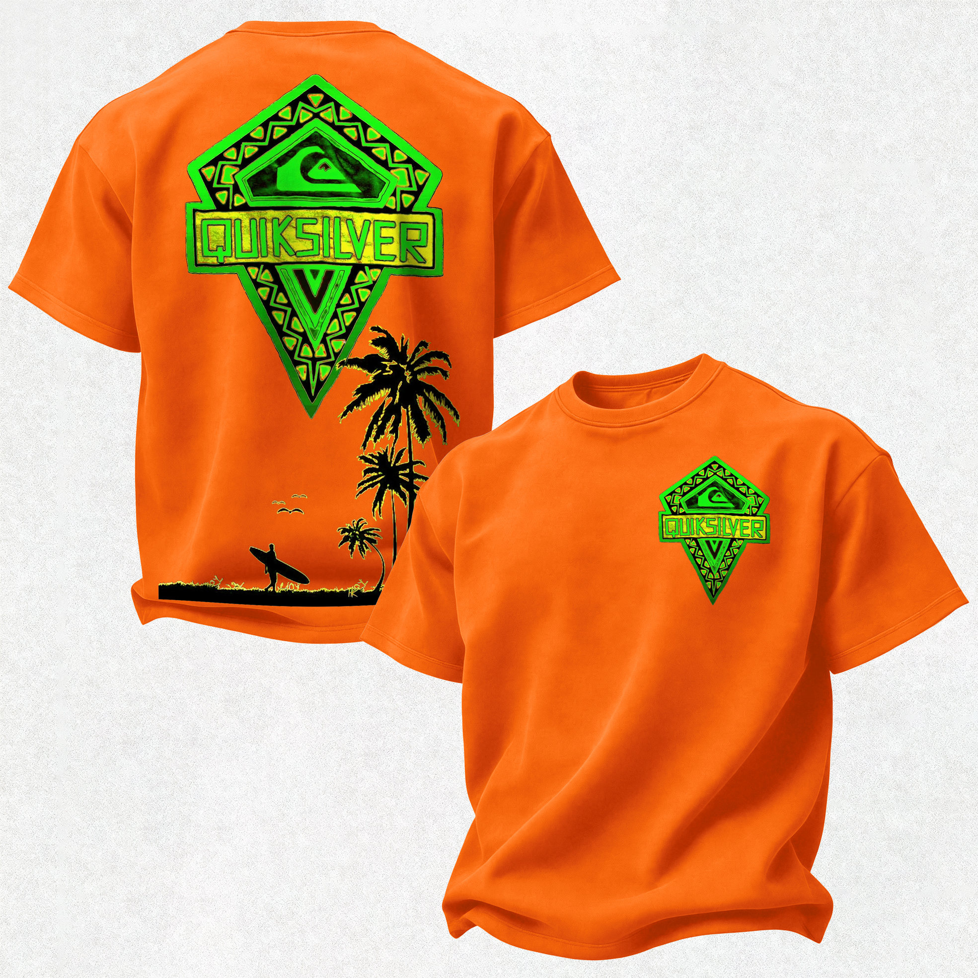 Quicksilver Printed Oversized Unisex T-shirt