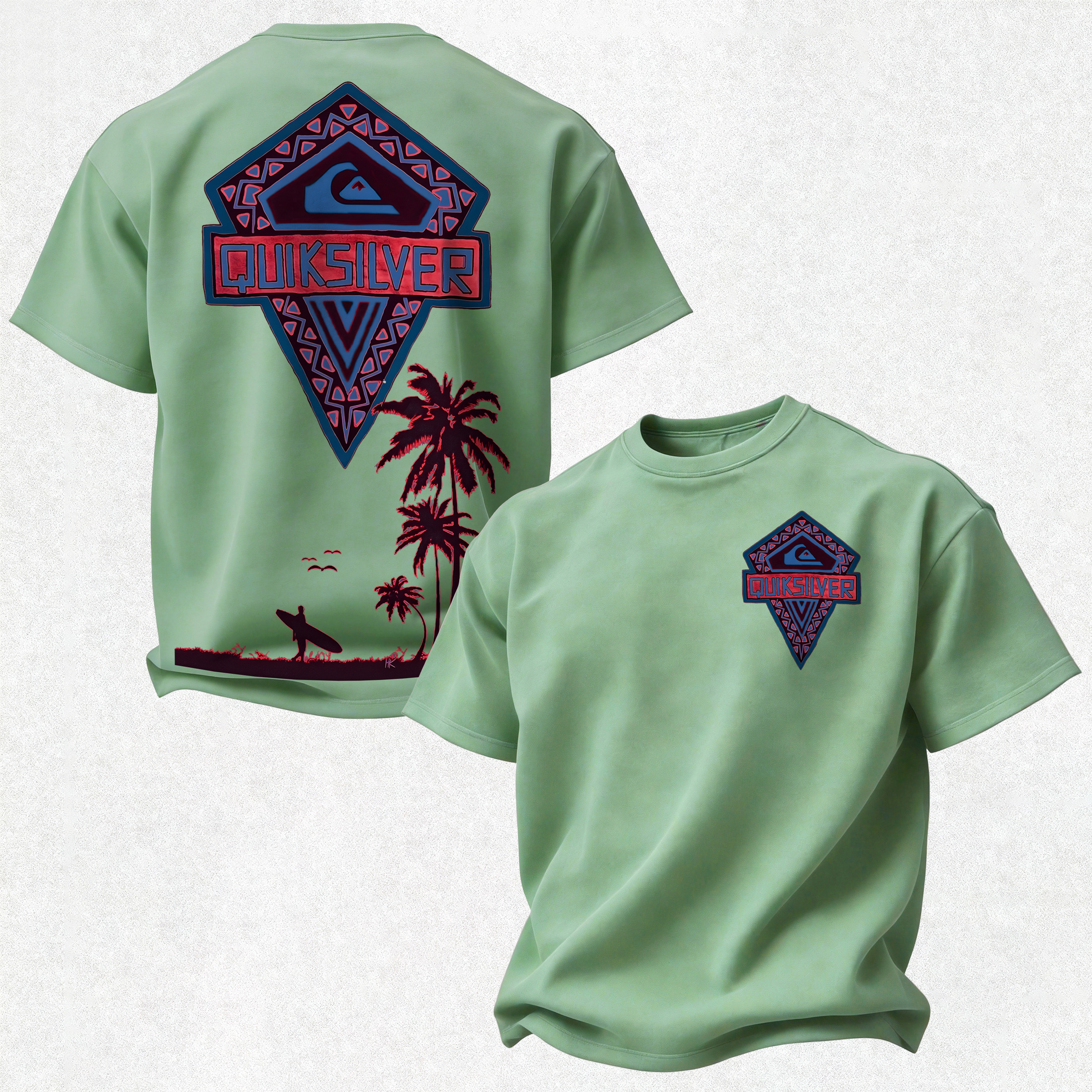 Quicksilver Printed Oversized Unisex T-shirt