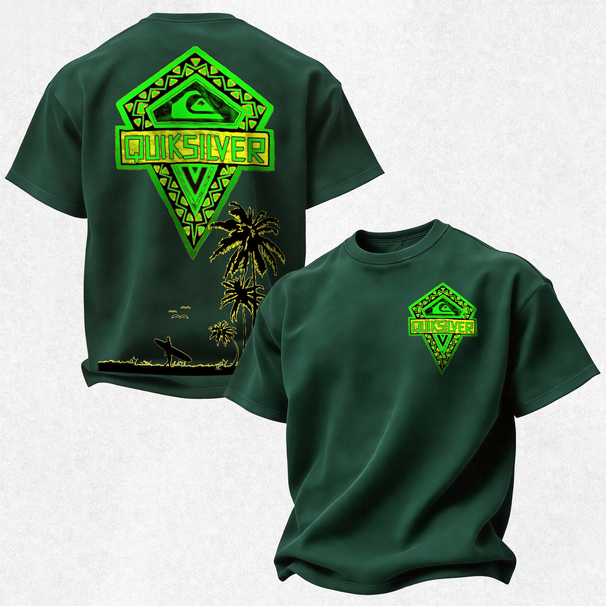 Quicksilver Printed Oversized Unisex T-shirt