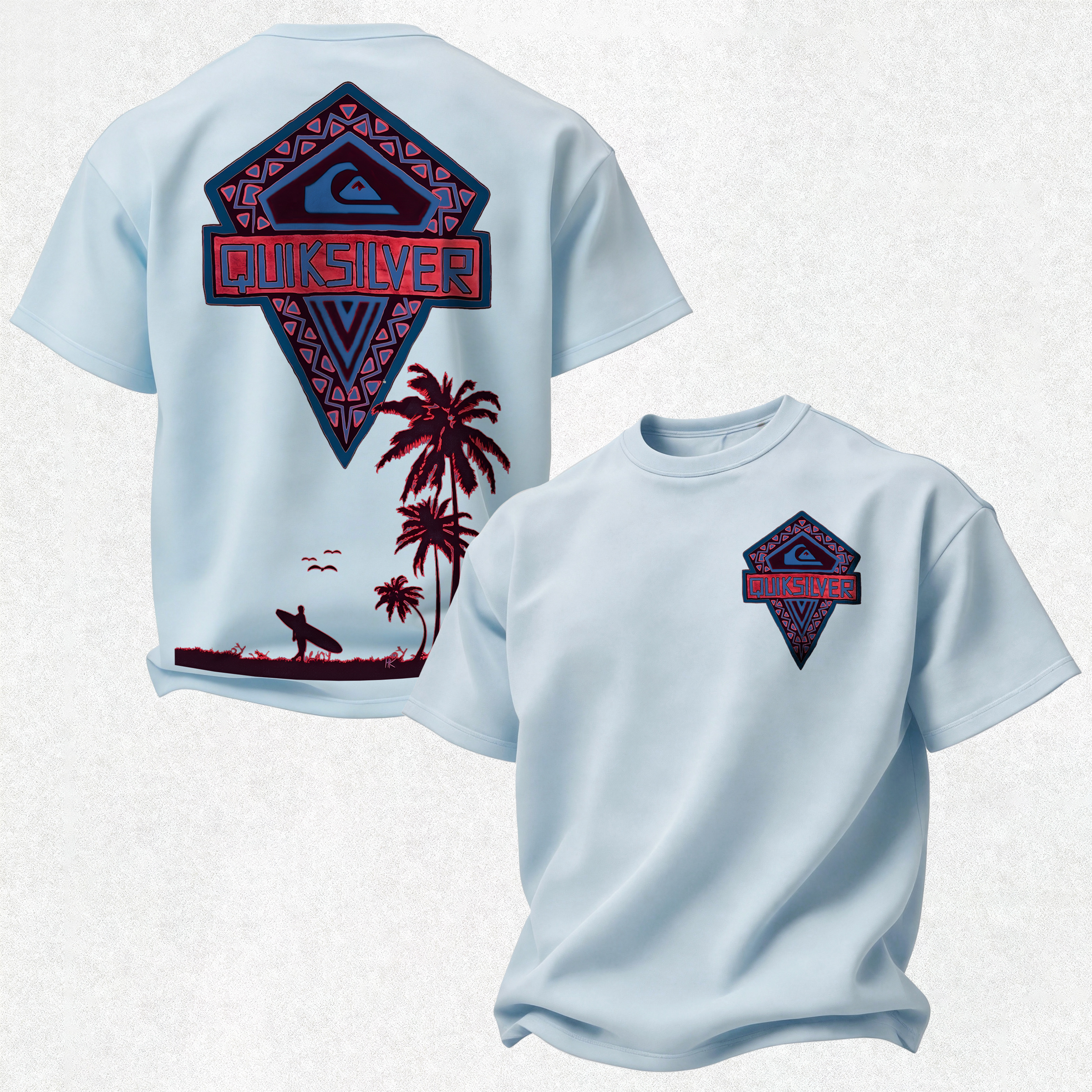 Quicksilver Printed Oversized Unisex T-shirt