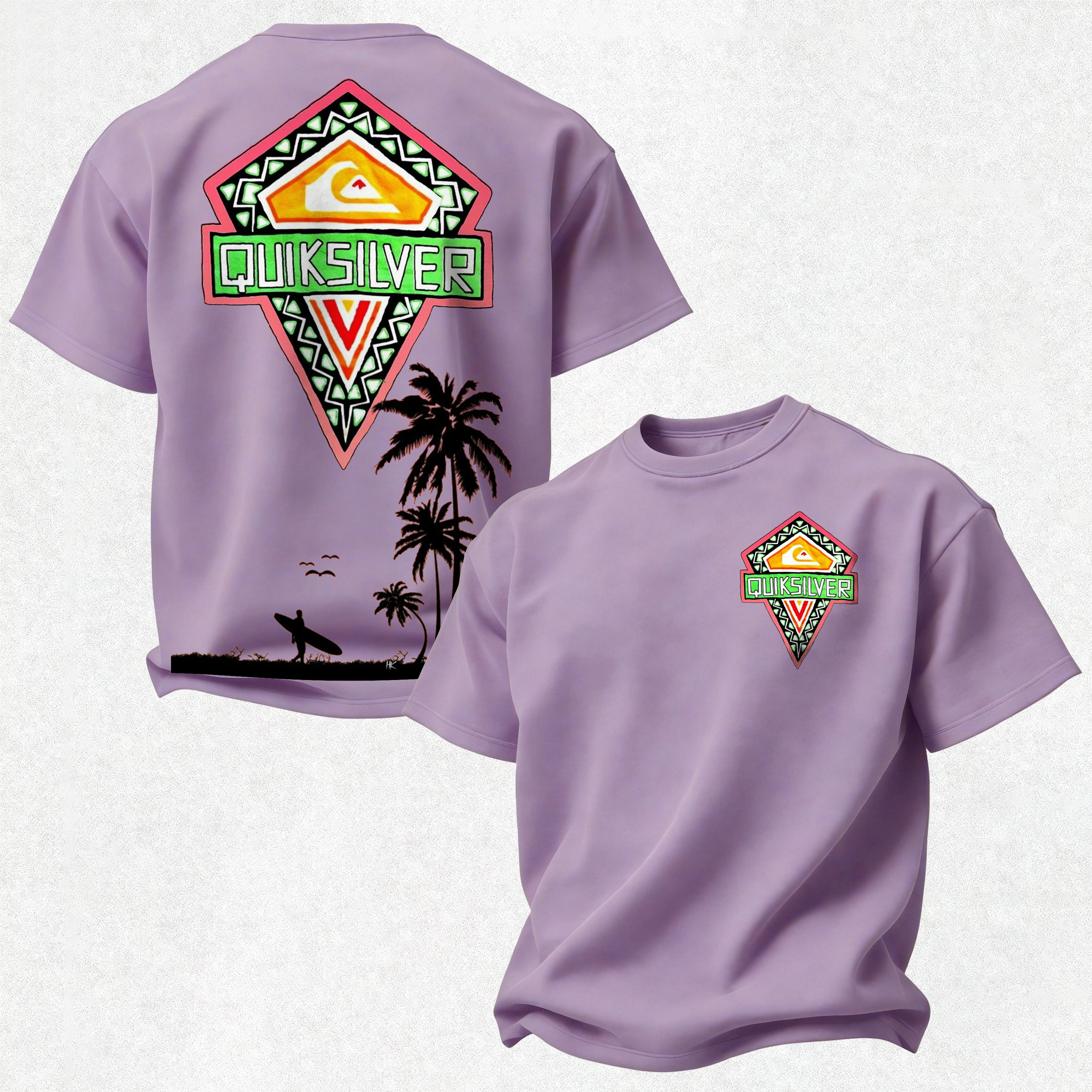 Quicksilver Printed Oversized Unisex T-shirt