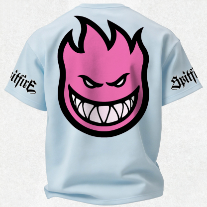 Spitfire Wheels Bighead Printed Oversized Unisex T-shirt Image - 21