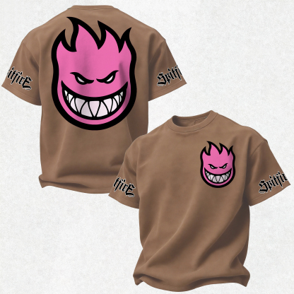 Spitfire Wheels Bighead Printed Oversized Unisex T-shirt Image - 28