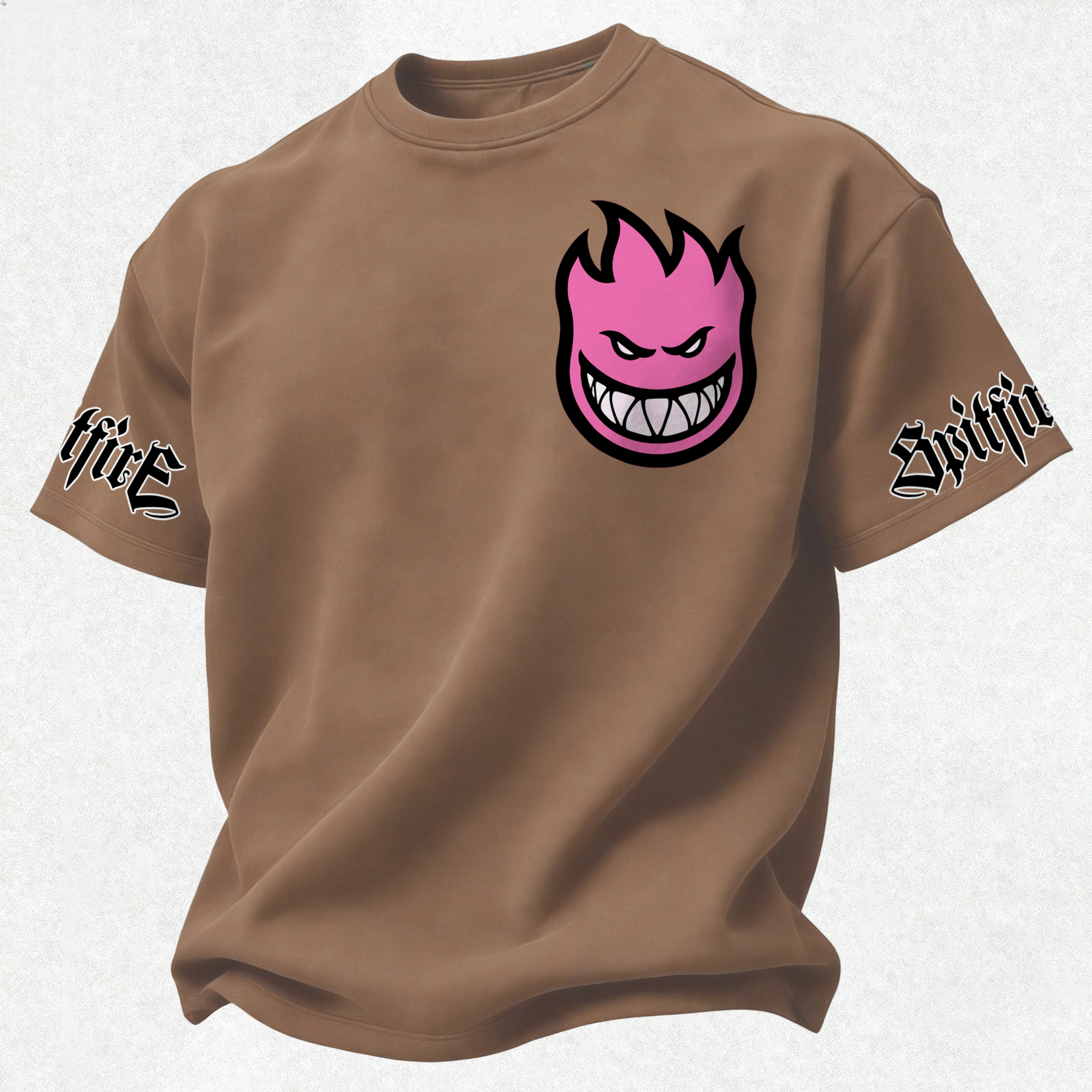 Spitfire Wheels Bighead Printed Oversized Unisex T-shirt Image - 29