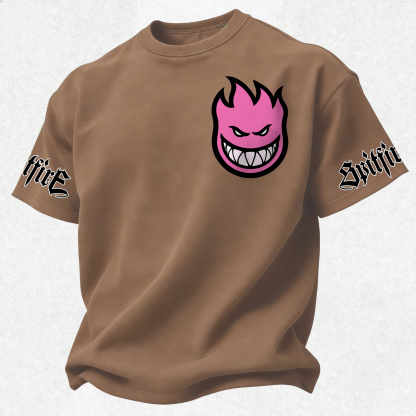 Spitfire Wheels Bighead Printed Oversized Unisex T-shirt Image - 29