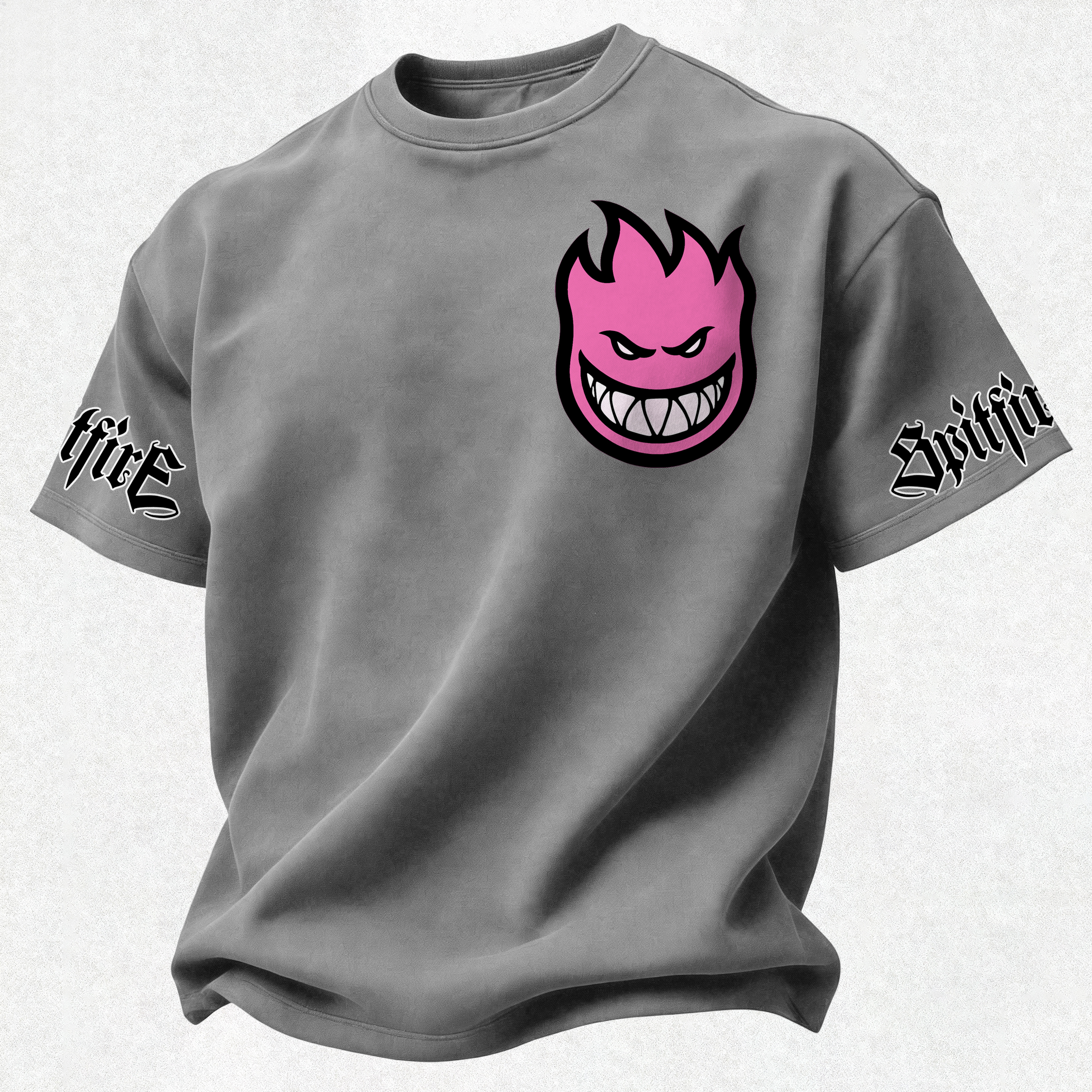 Spitfire Wheels Bighead Printed Oversized Unisex T-shirt Image - 17