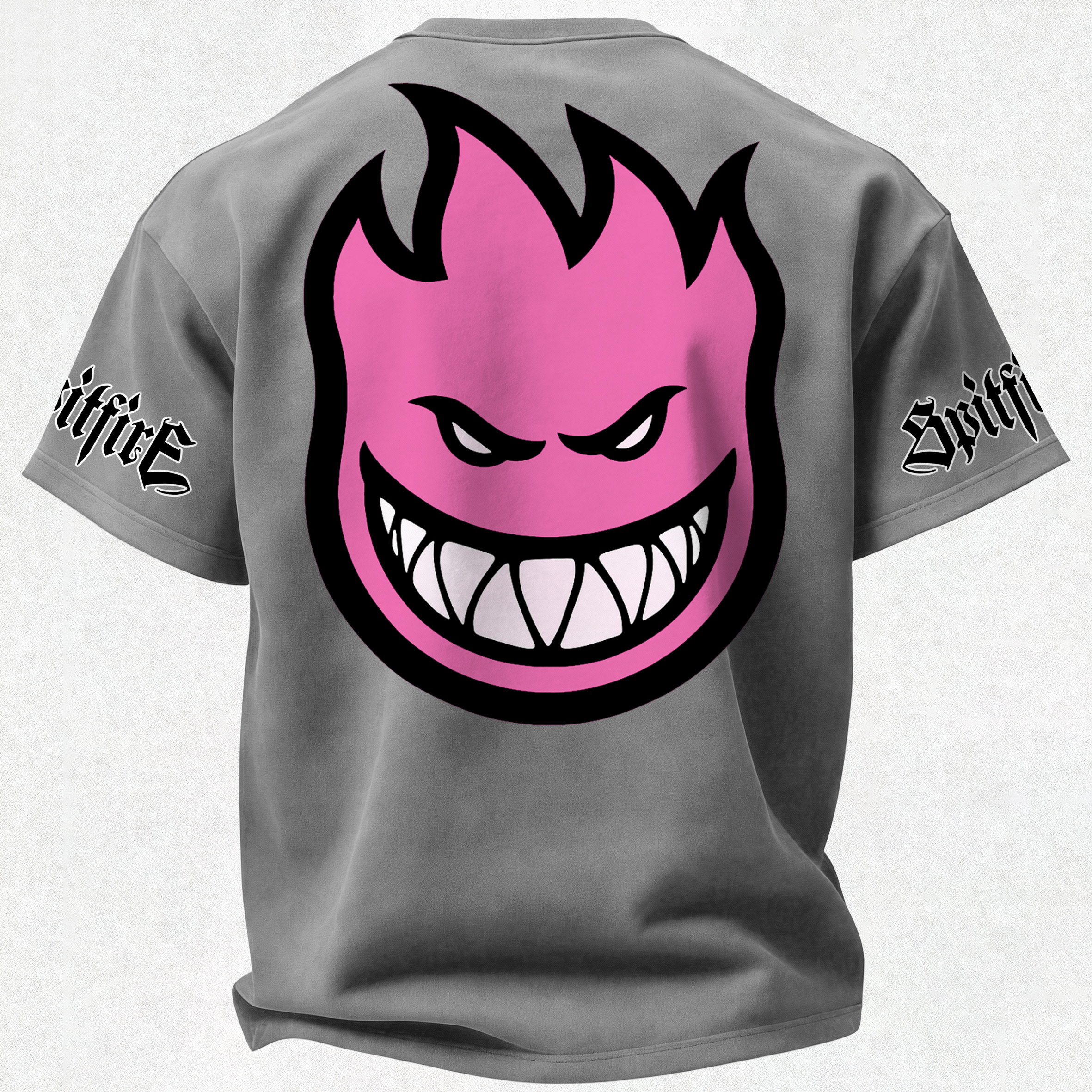 Spitfire Wheels Bighead Printed Oversized Unisex T-shirt Image - 18