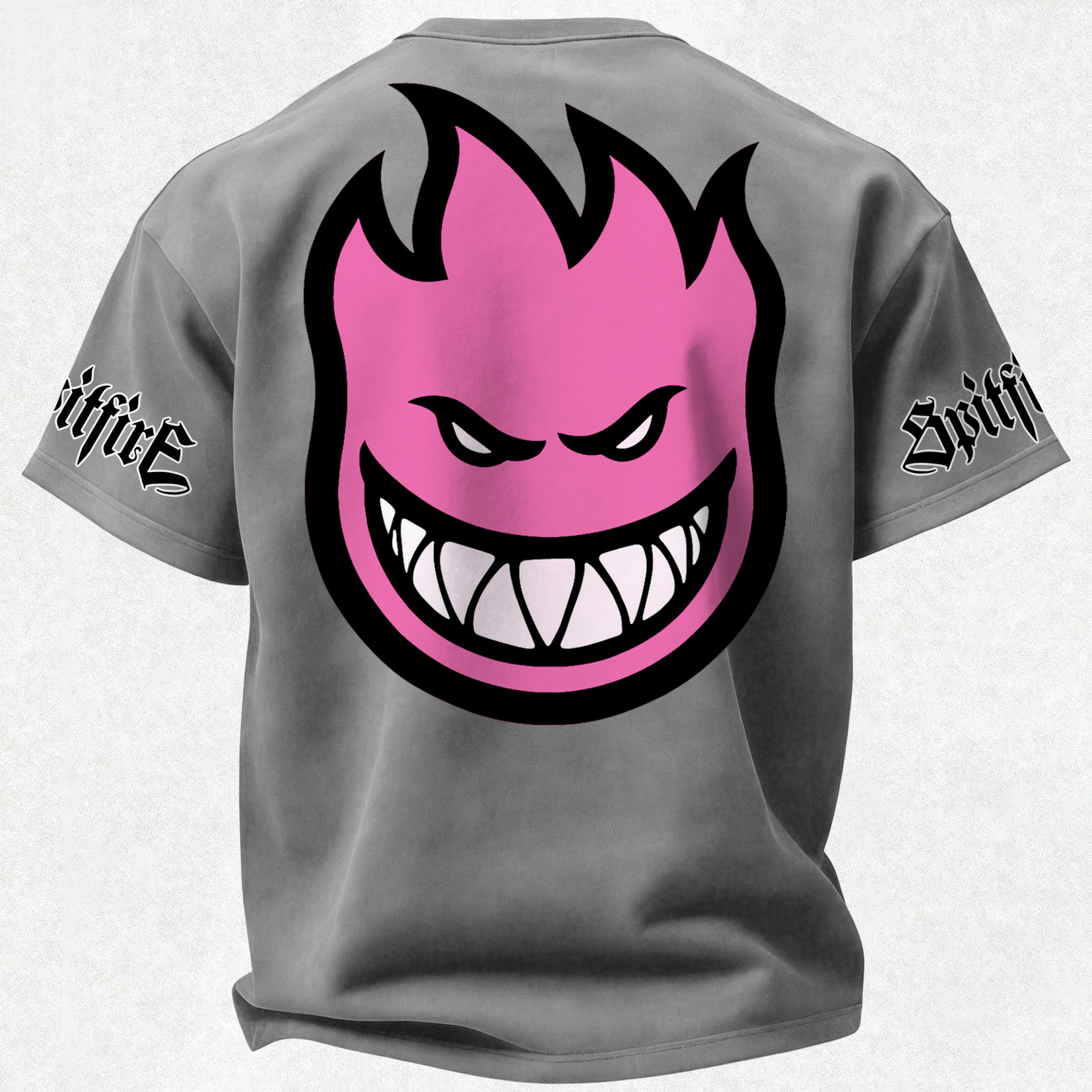 Spitfire Wheels Bighead Printed Oversized Unisex T-shirt Image - 18