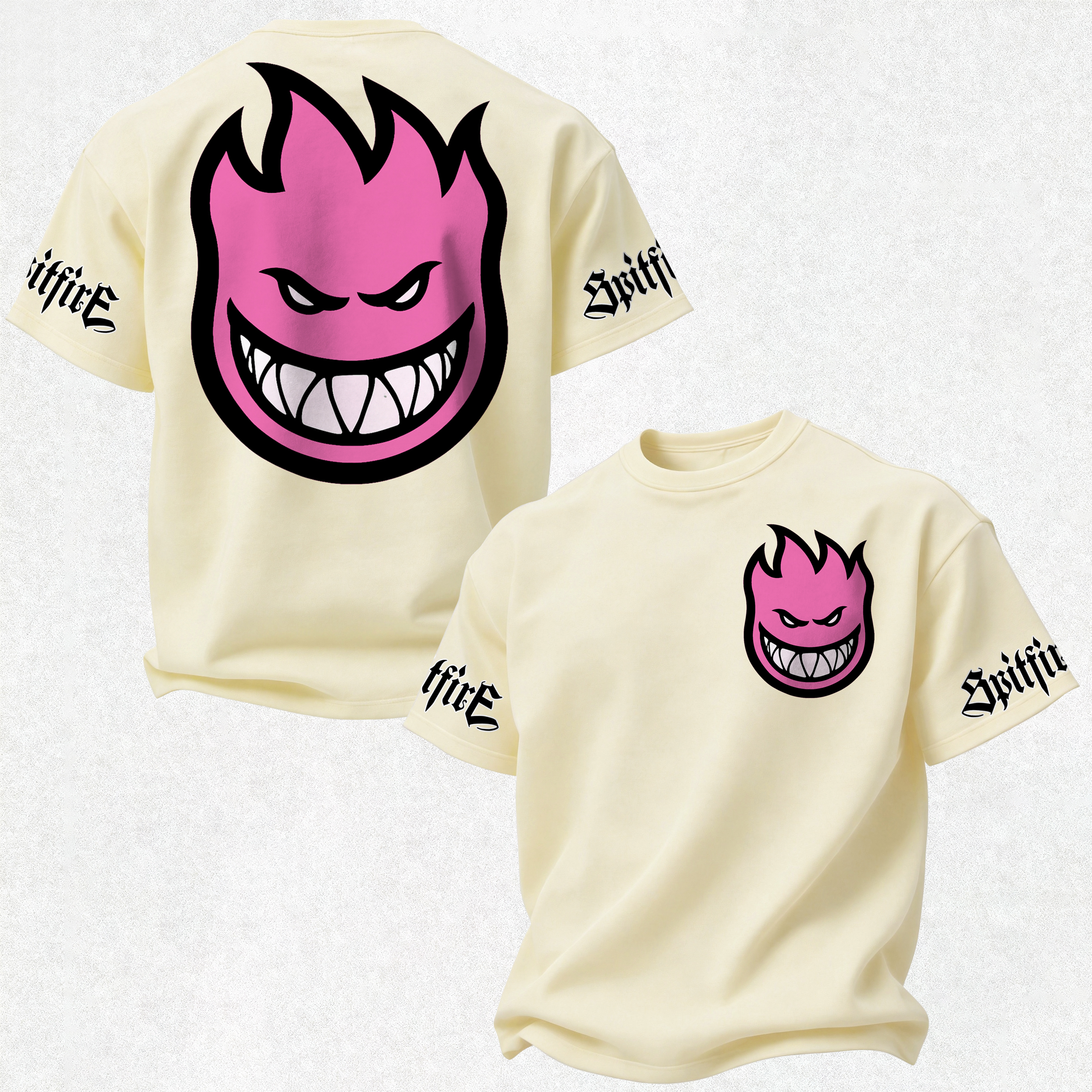 Spitfire Wheels Bighead Printed Oversized Unisex T-shirt