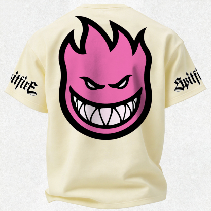 Spitfire Wheels Bighead Printed Oversized Unisex T-shirt Image - 24