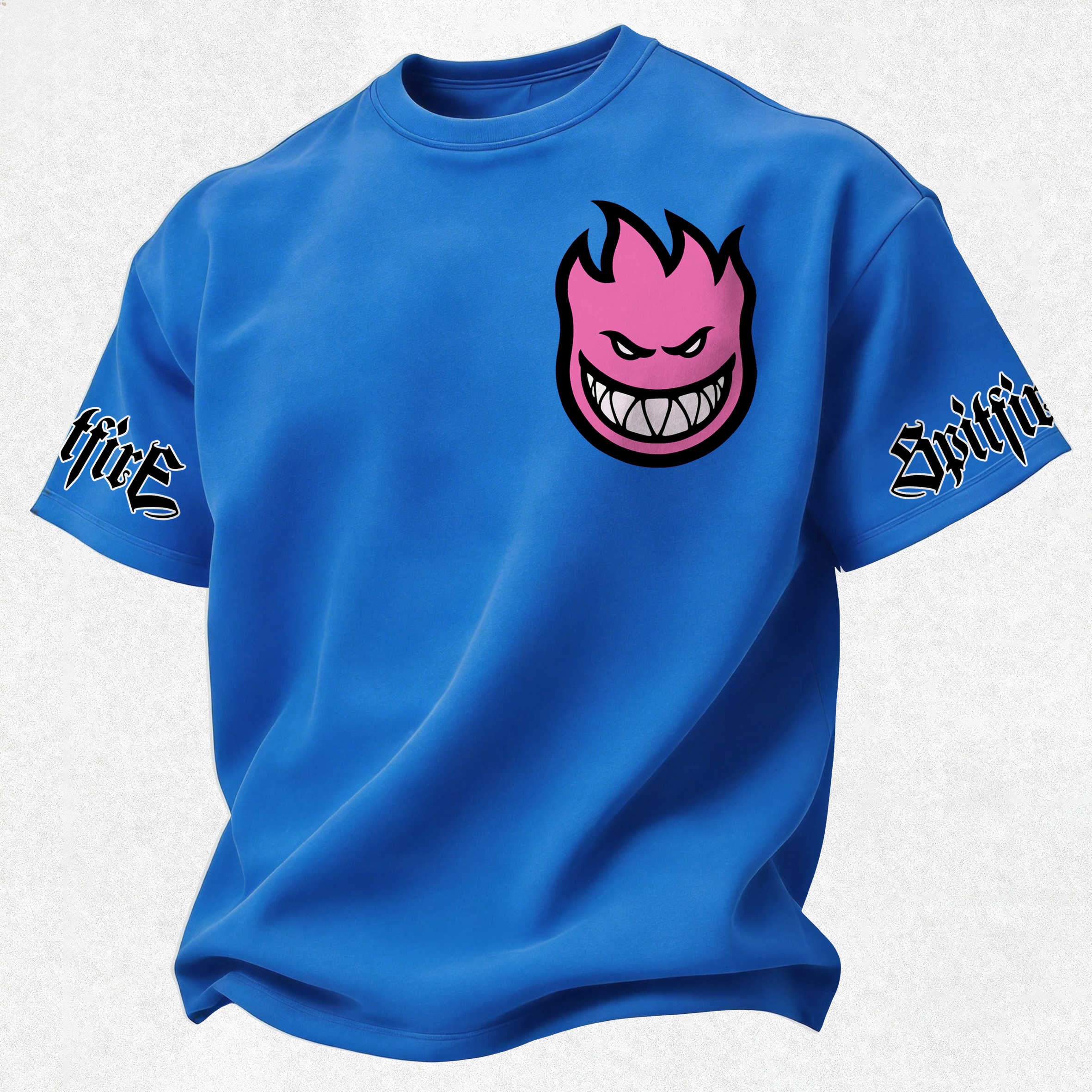 Spitfire Wheels Bighead Printed Oversized Unisex T-shirt Image - 11