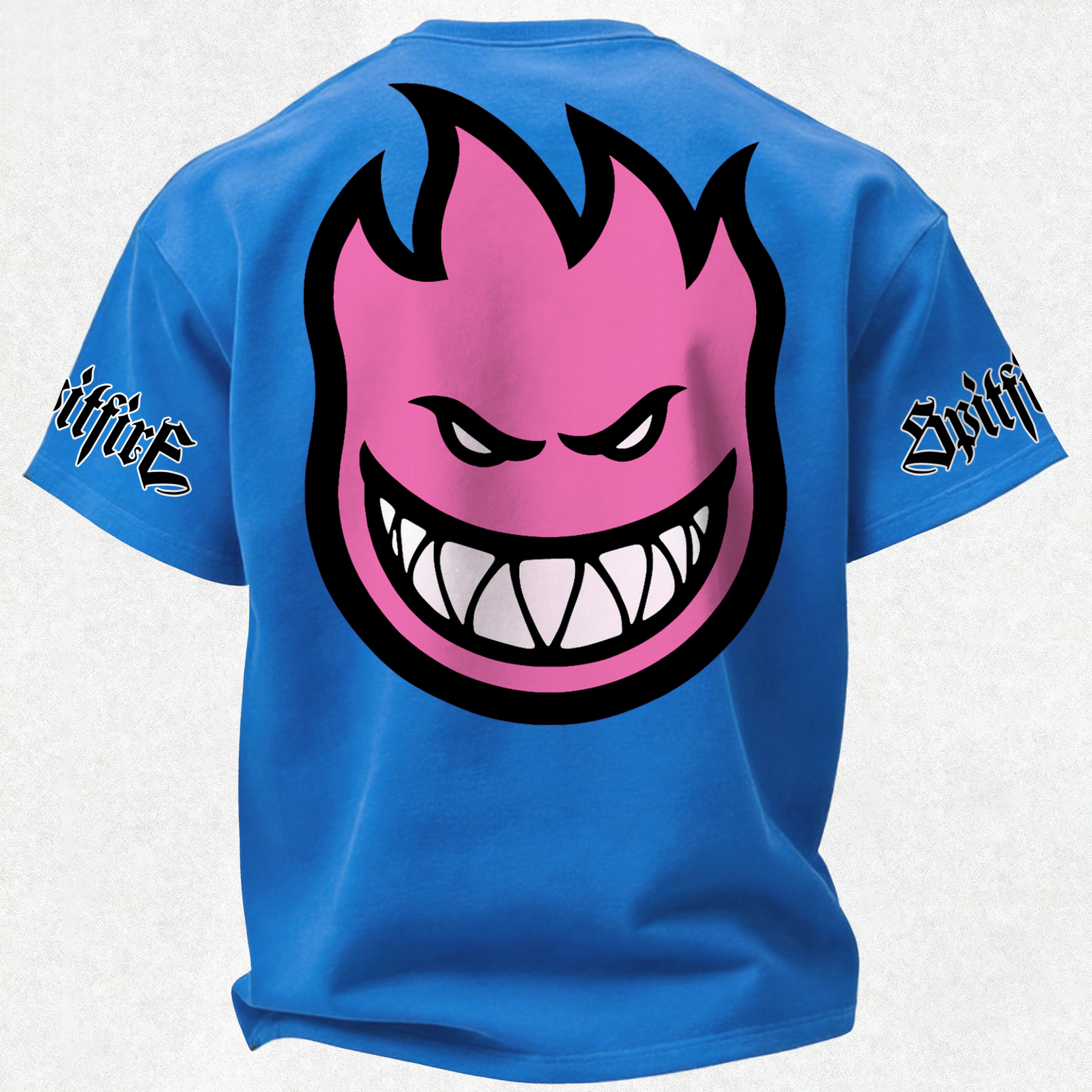 Spitfire Wheels Bighead Printed Oversized Unisex T-shirt Image - 12