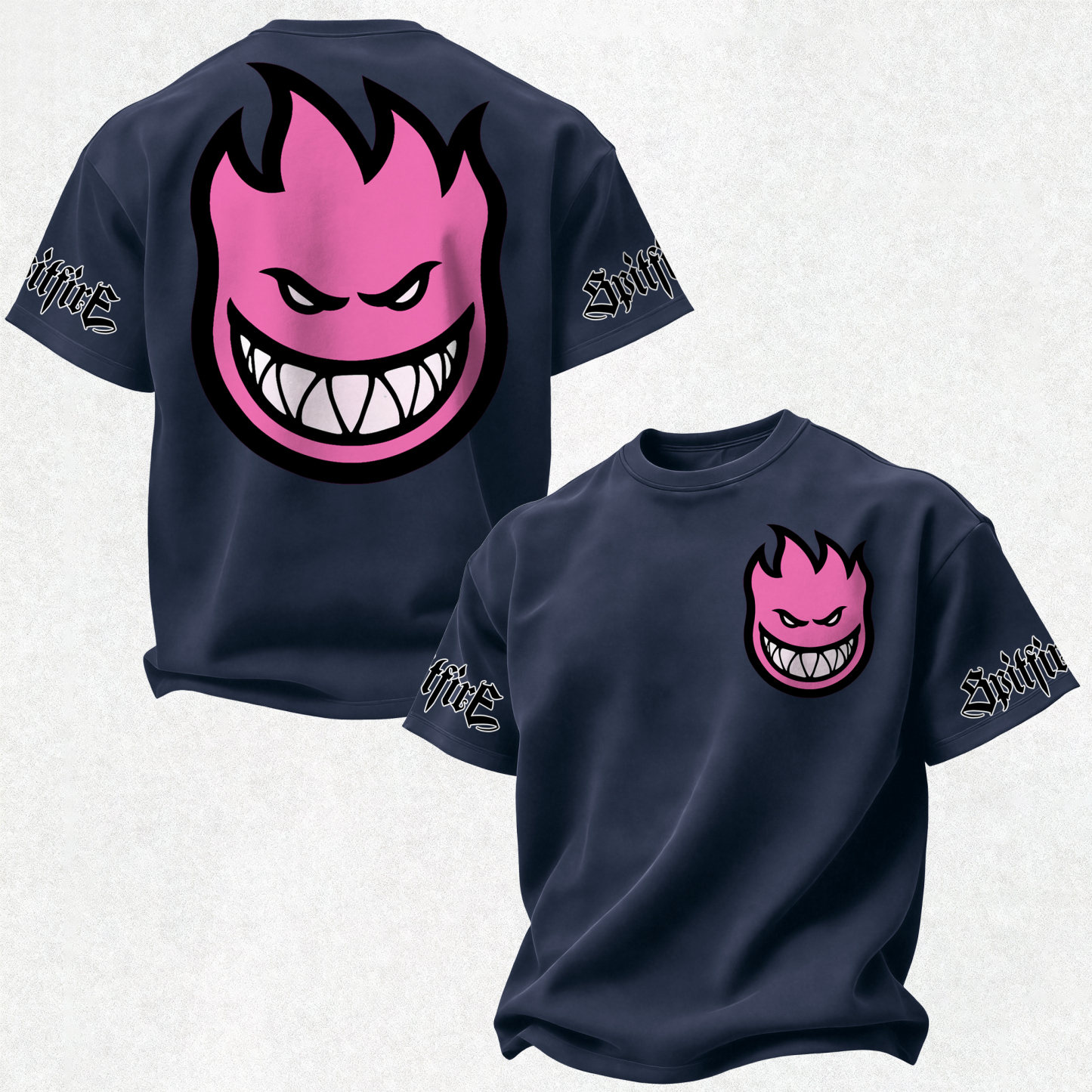 Spitfire Wheels Bighead Printed Oversized Unisex T-shirt Image - 13