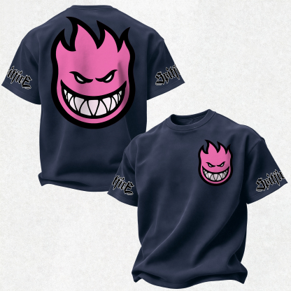 Spitfire Wheels Bighead Printed Oversized Unisex T-shirt Image - 13
