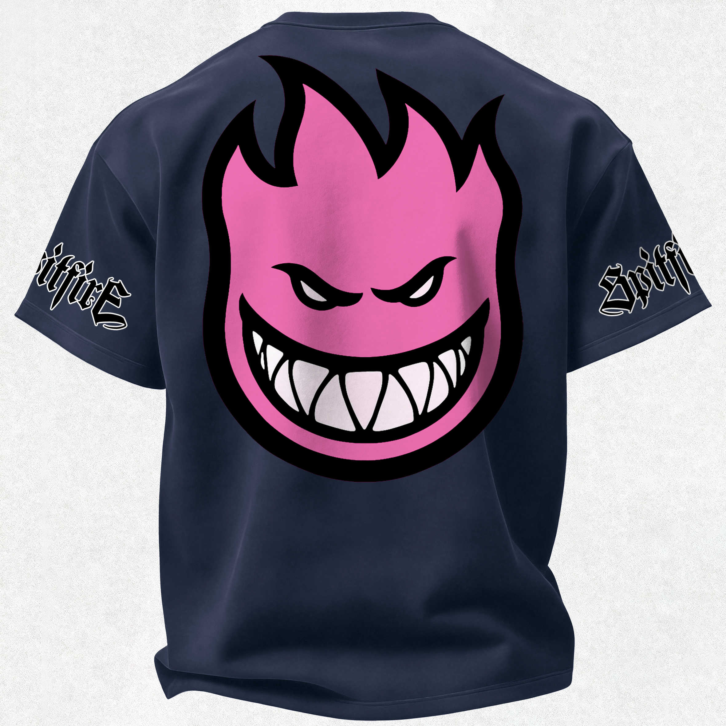 Spitfire Wheels Bighead Printed Oversized Unisex T-shirt Image - 15