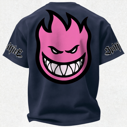 Spitfire Wheels Bighead Printed Oversized Unisex T-shirt Image - 15