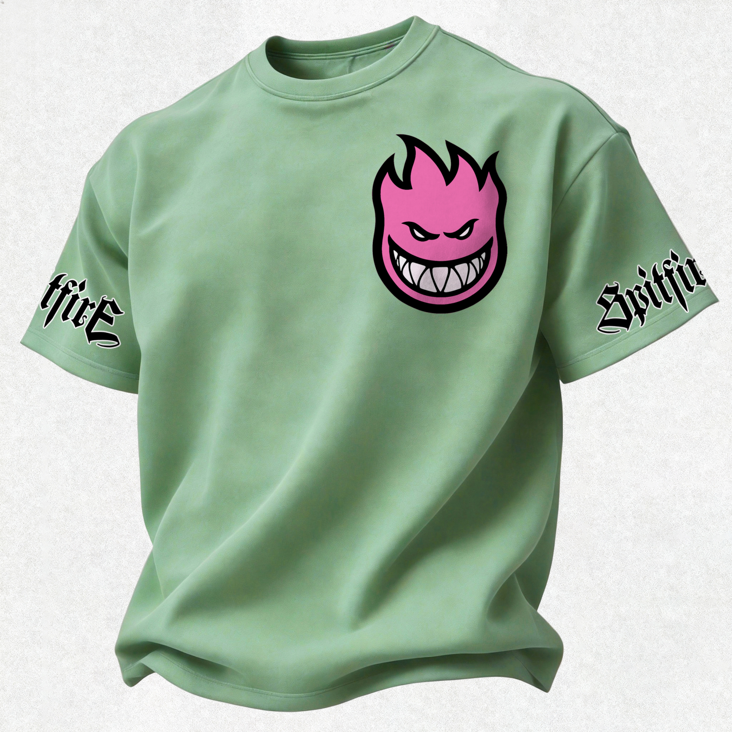 Spitfire Wheels Bighead Printed Oversized Unisex T-shirt Image - 26