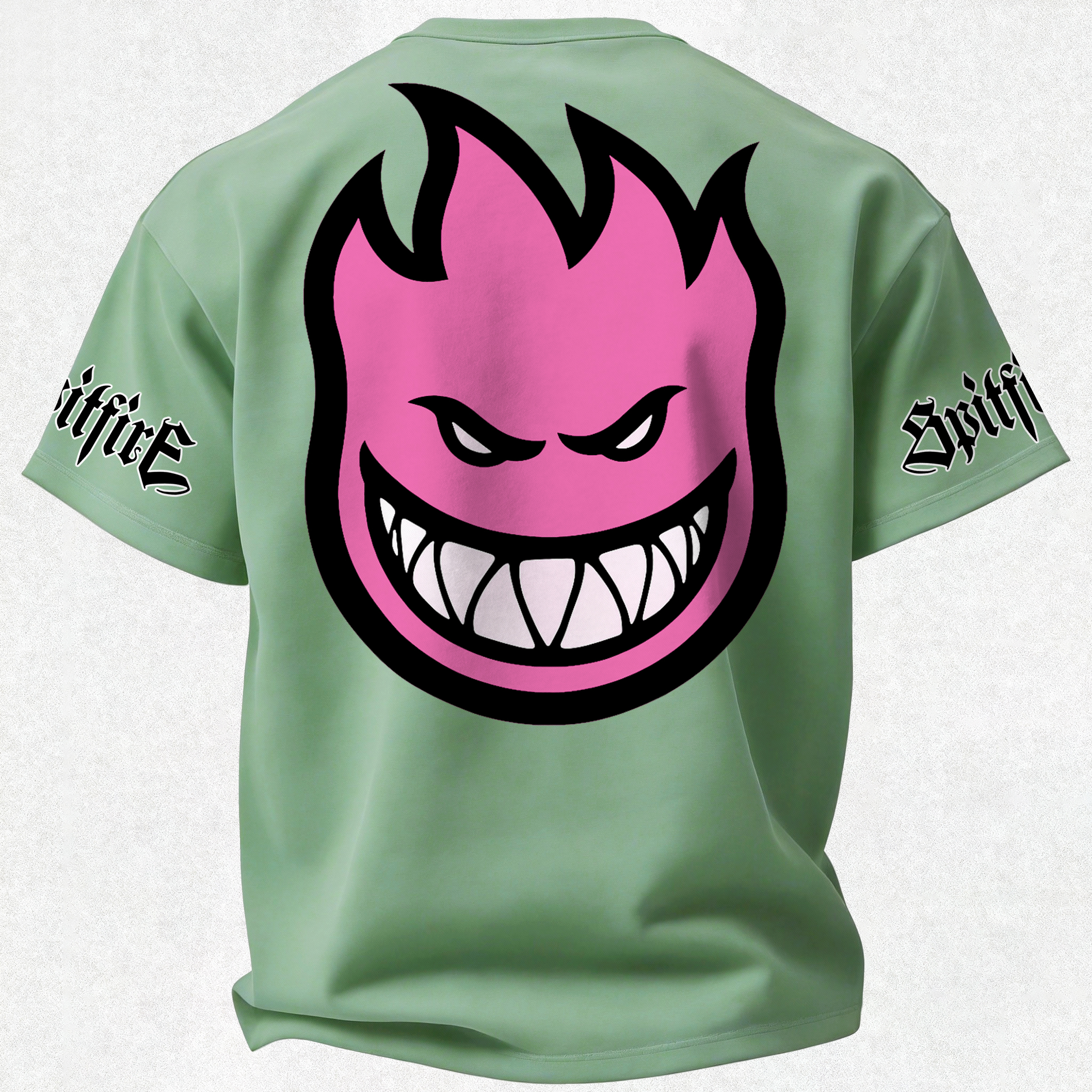 Spitfire Wheels Bighead Printed Oversized Unisex T-shirt Image - 27