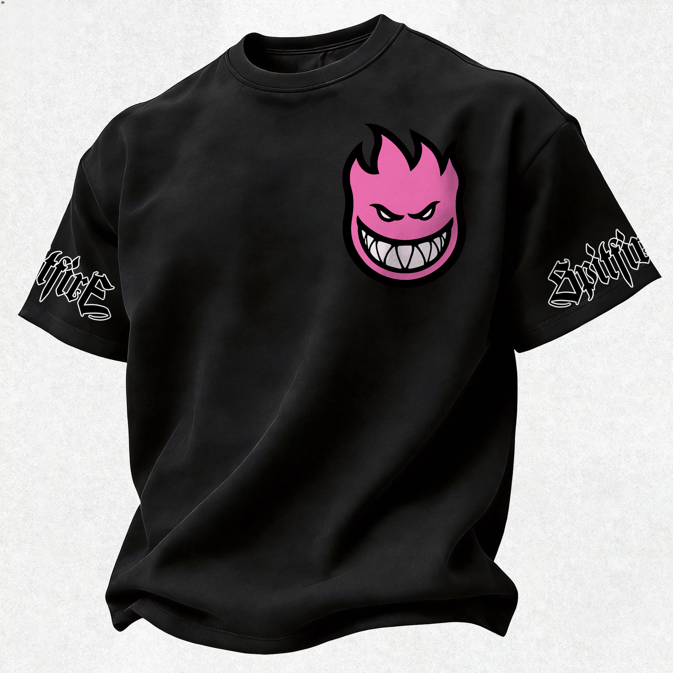 Spitfire Wheels Bighead Printed Oversized Unisex T-shirt Image - 5