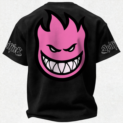 Spitfire Wheels Bighead Printed Oversized Unisex T-shirt Image - 6