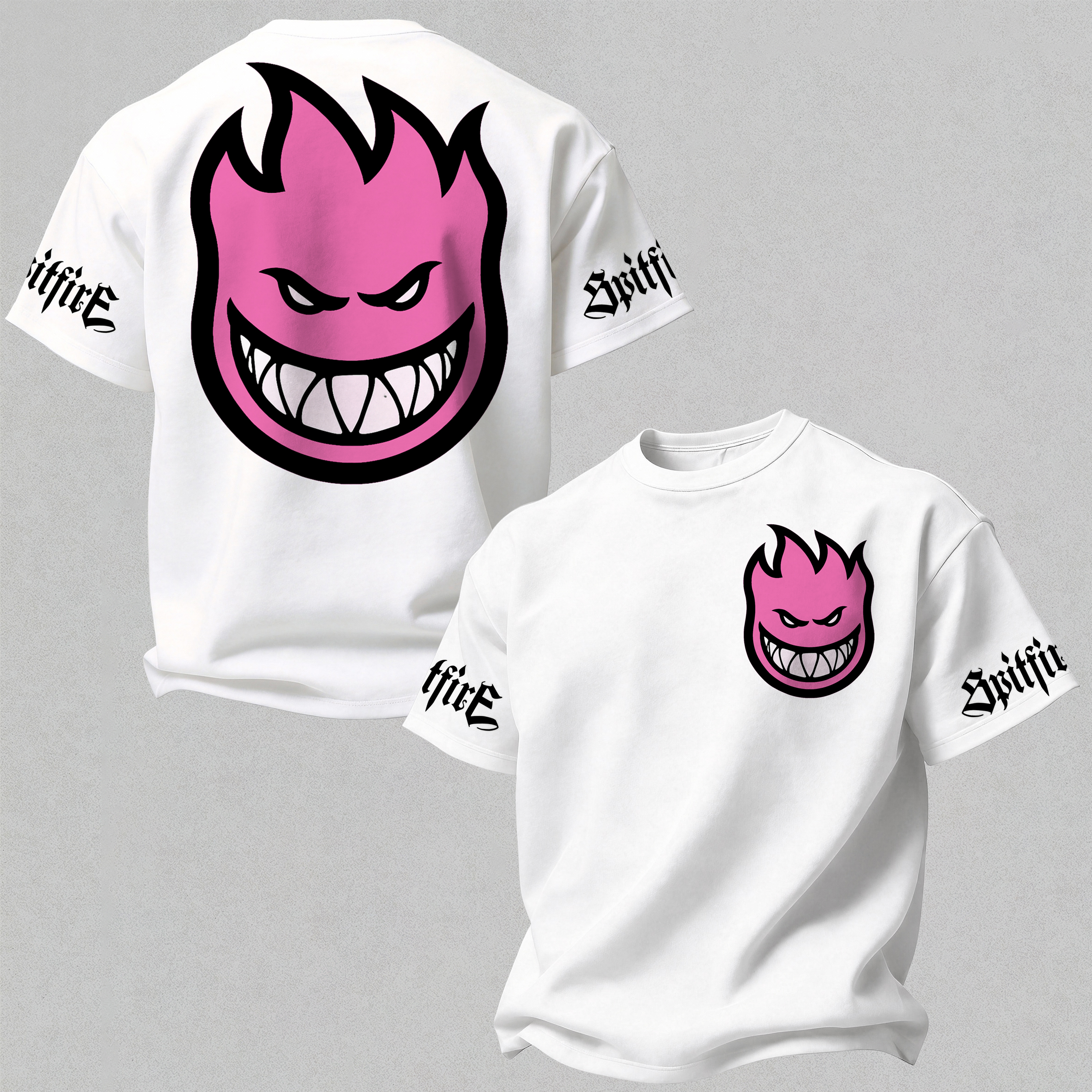 Spitfire Wheels Bighead Printed Oversized Unisex T-shirt Image - 7