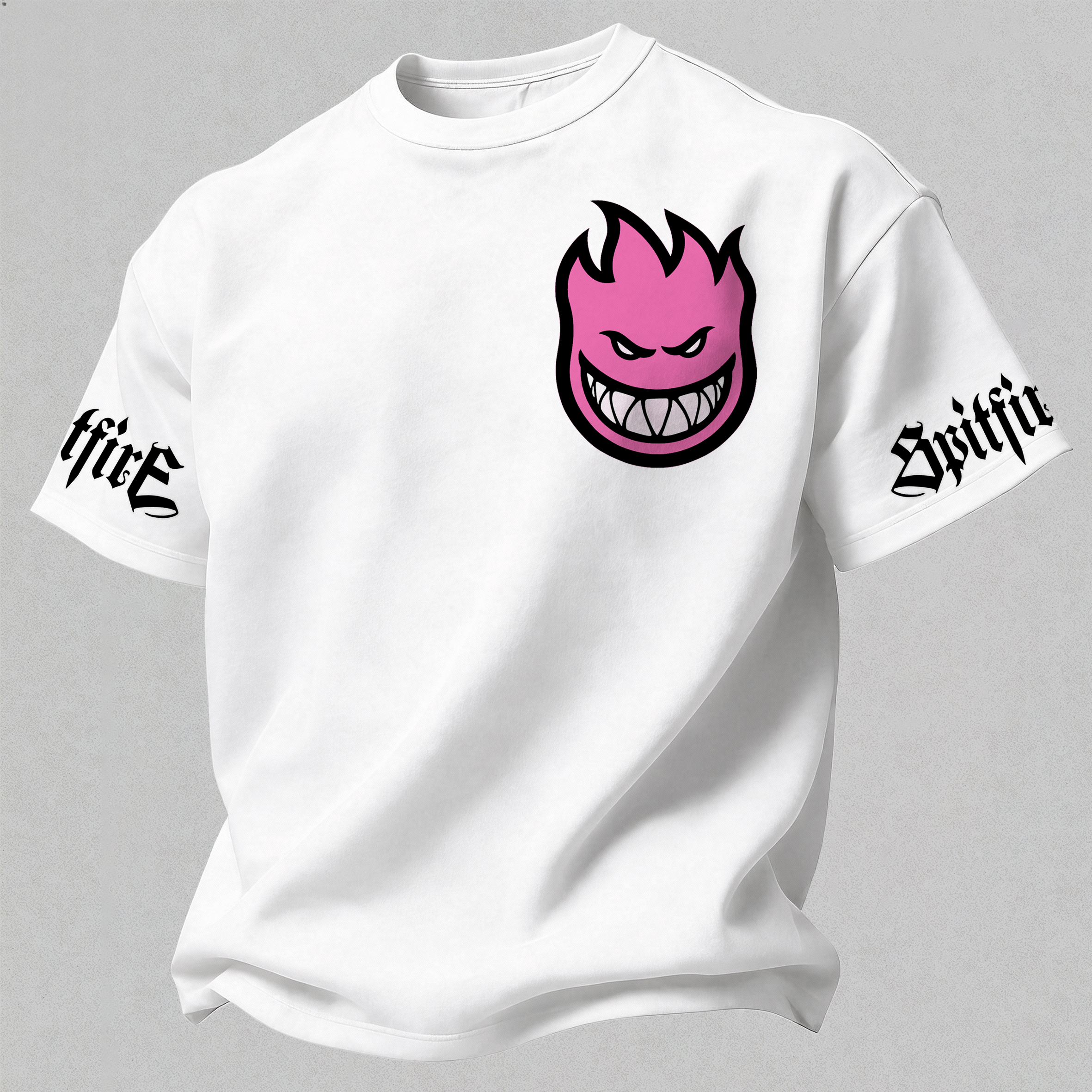 Spitfire Wheels Bighead Printed Oversized Unisex T-shirt Image - 8