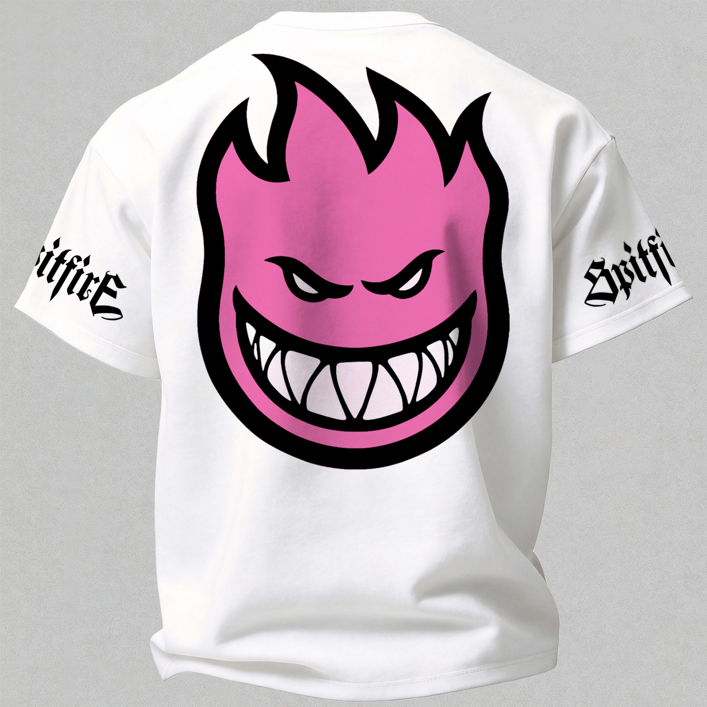 Spitfire Wheels Bighead Printed Oversized Unisex T-shirt Image - 9