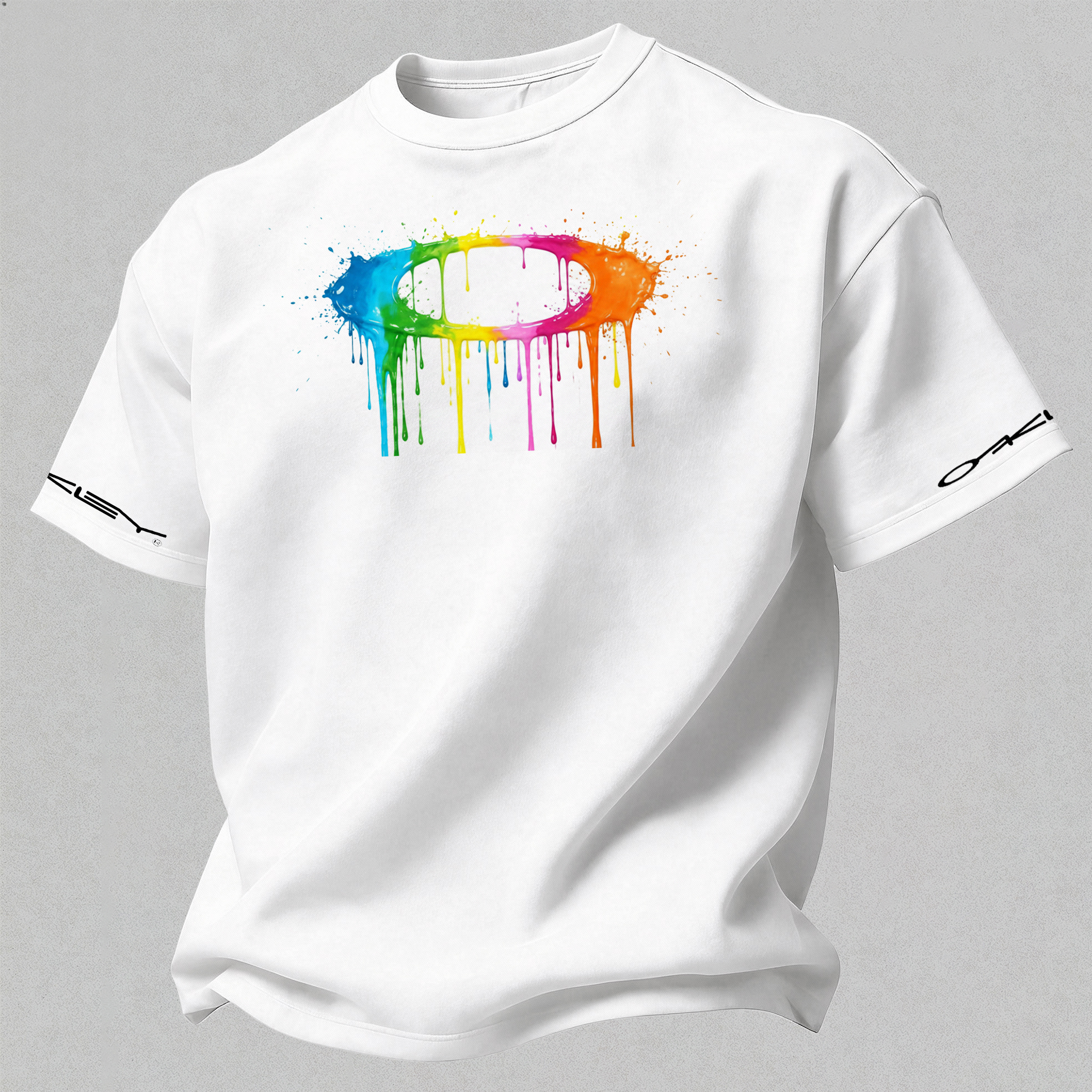 Oakley Printed Oversized Unisex T-shirt Image - 2