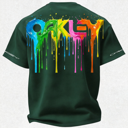 Oakley Printed Oversized Unisex T-shirt Image - 33