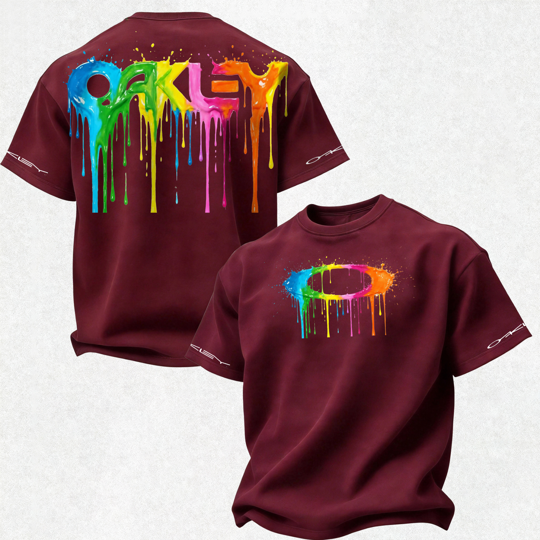 Oakley Printed Oversized Unisex T-shirt Image - 34
