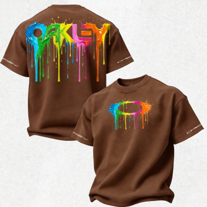 Oakley Printed Oversized Unisex T-shirt Image - 28