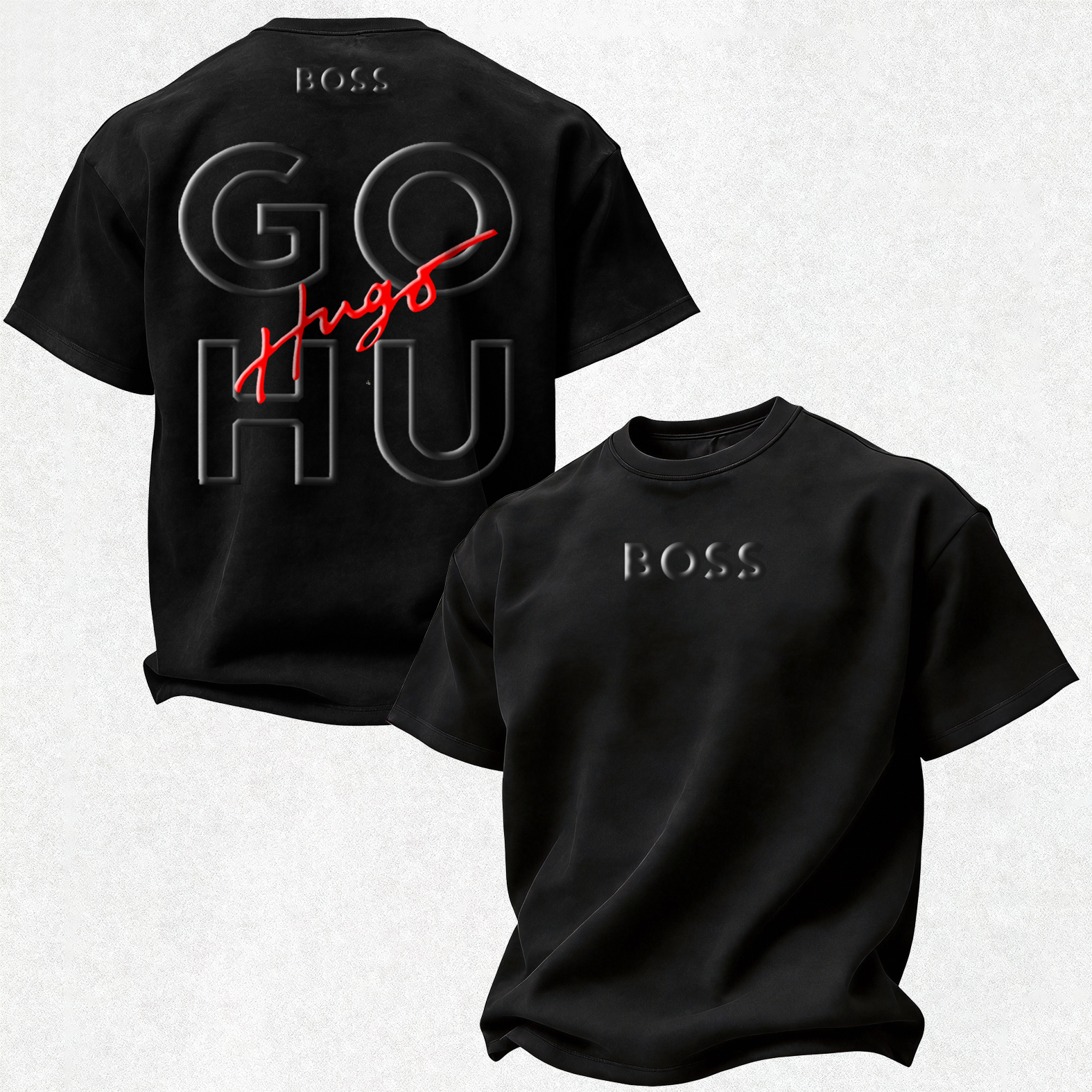 Script Logo Printed Oversized Unisex T-shirt Image - 1