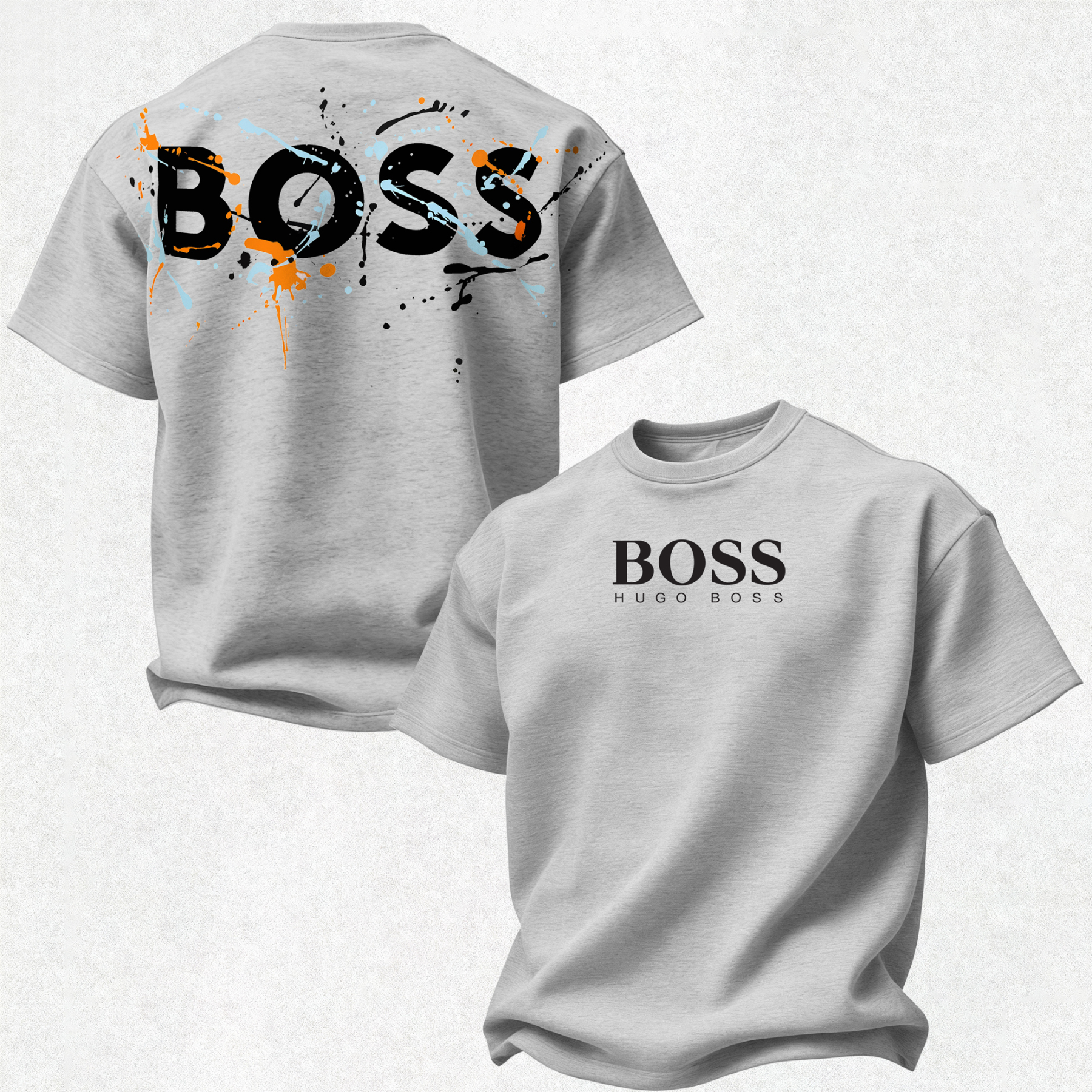 Hugo Boss Printed Oversized Unisex T-shirt Image - 7