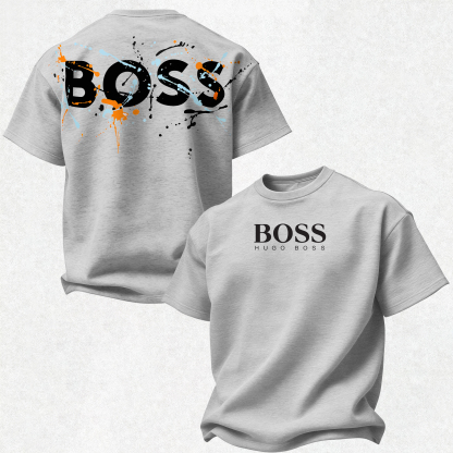 Hugo Boss Printed Oversized Unisex T-shirt Image - 7