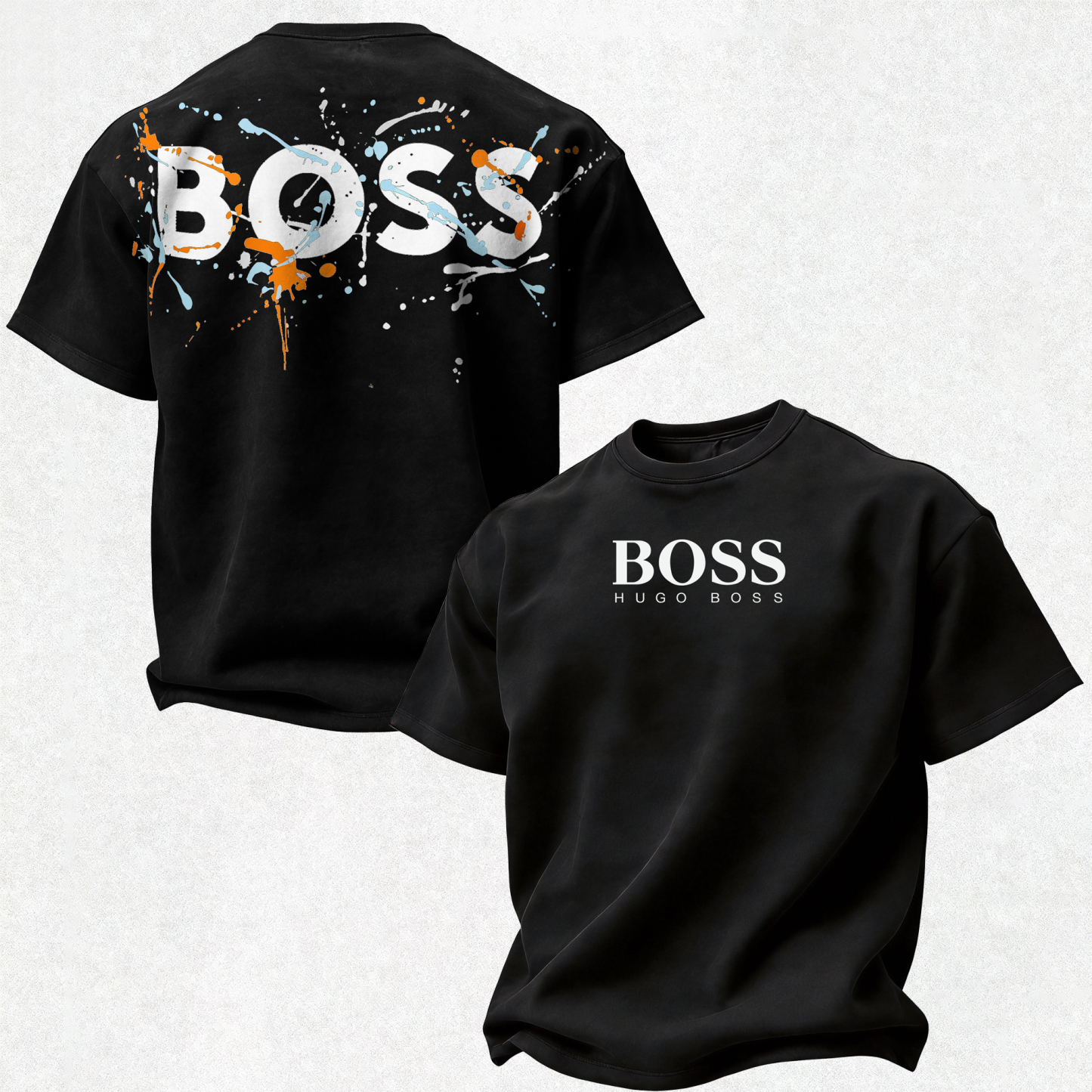 Hugo Boss Printed Oversized Unisex T-shirt Image - 4