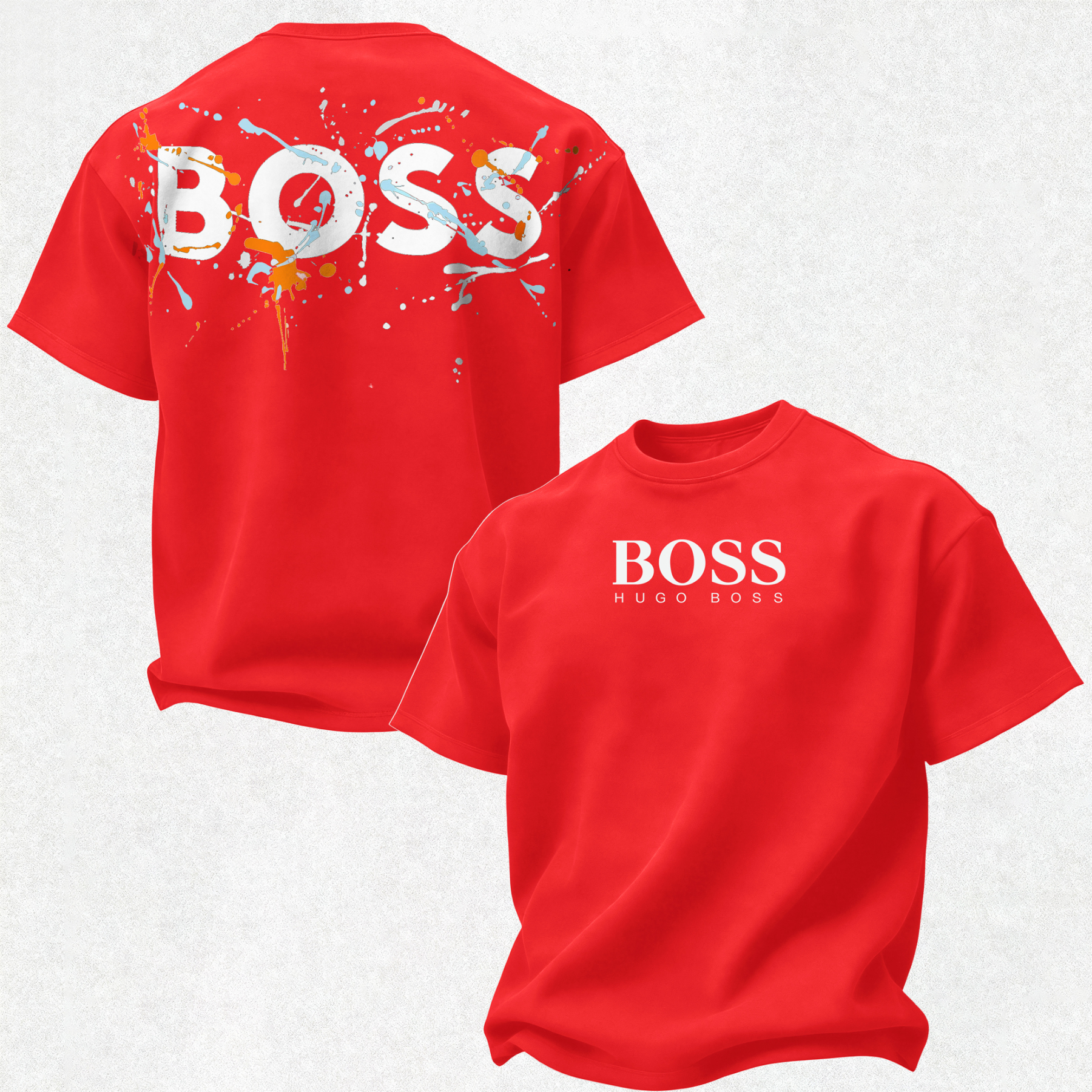 Hugo Boss Printed Oversized Unisex T-shirt Image - 22