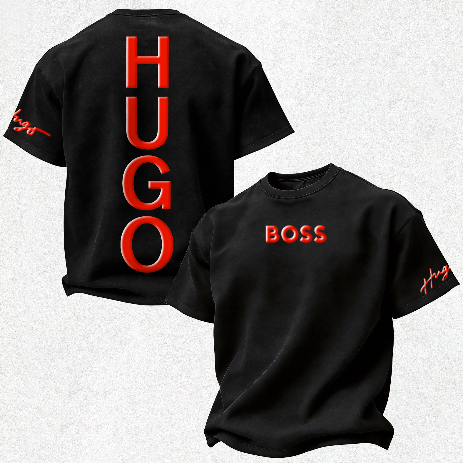 Casual Breathable Printed Oversized Unisex T-shirt Image - 4