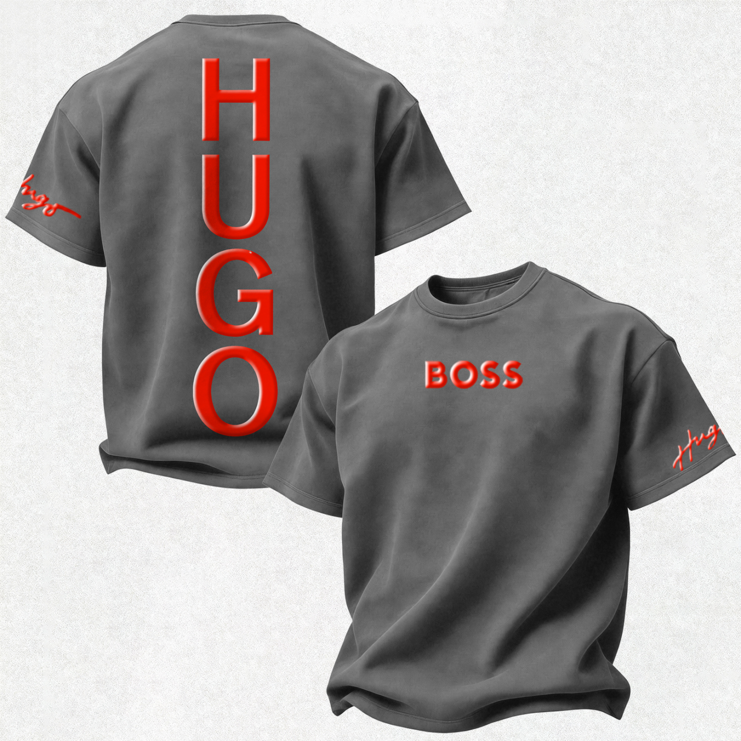 Casual Breathable Printed Oversized Unisex T-shirt Image - 13