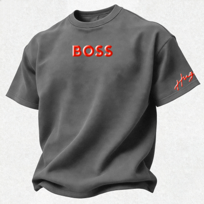 Casual Breathable Printed Oversized Unisex T-shirt Image - 14