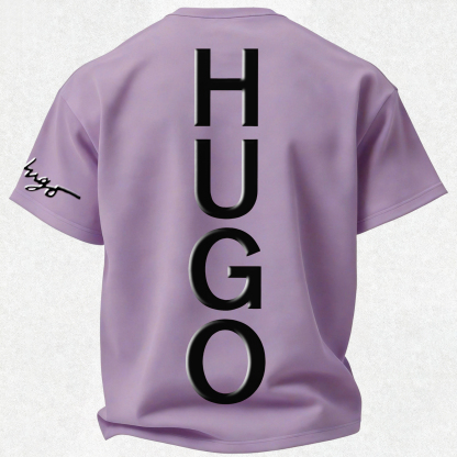 Casual Breathable Printed Oversized Unisex T-shirt Image - 48