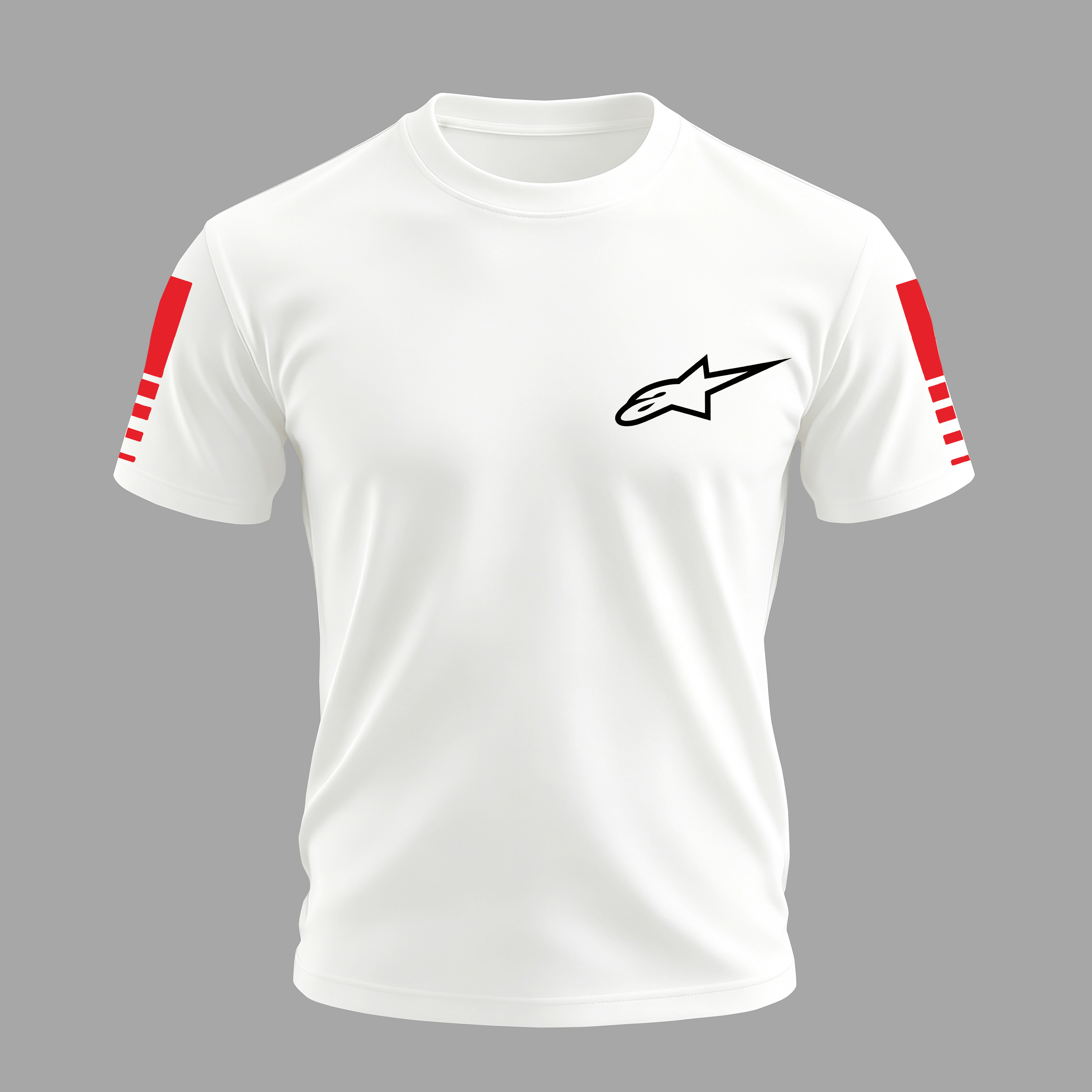 Racing Style Printed Oversized Unisex T-shirt Image - 2