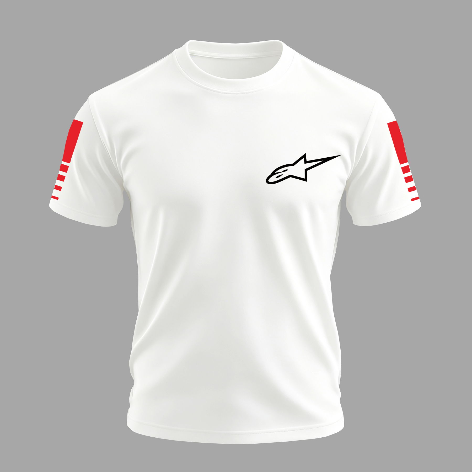 Racing Style Printed Oversized Unisex T-shirt Image - 2