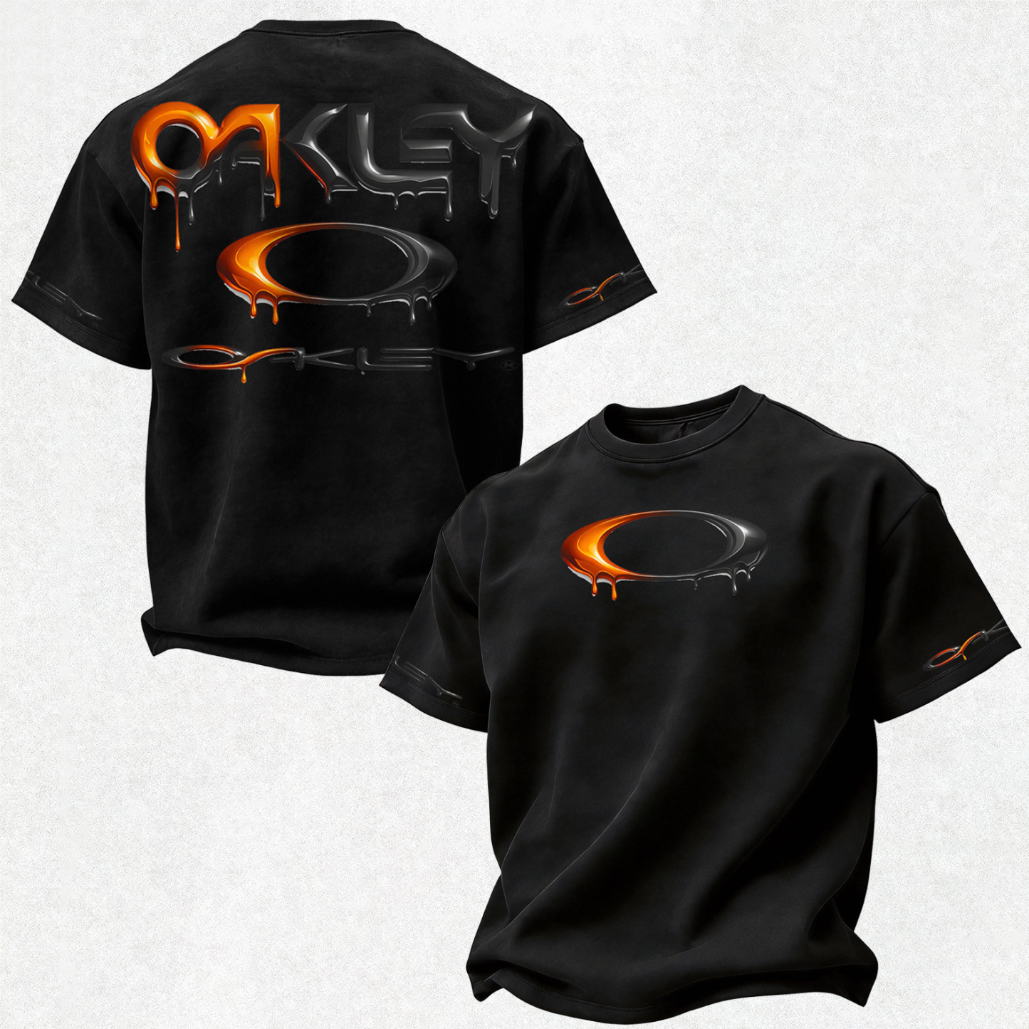 Youth Street Style Printed Oversized Unisex T-shirt Image - 7