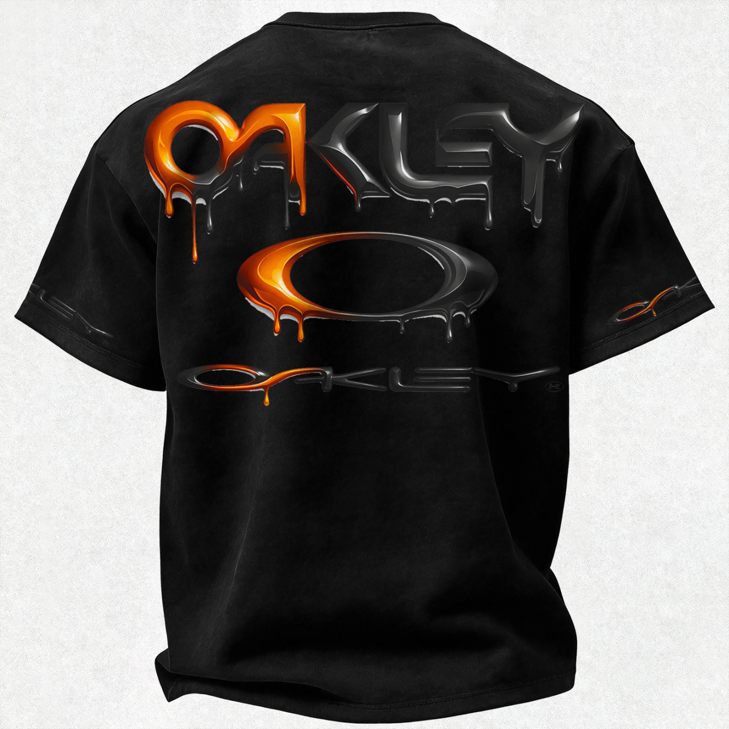 Youth Street Style Printed Oversized Unisex T-shirt Image - 9