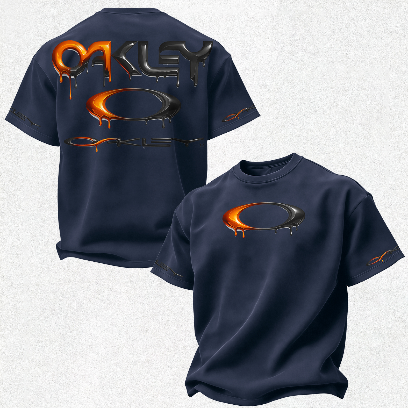 Youth Street Style Printed Oversized Unisex T-shirt Image - 28
